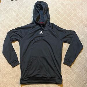 Jordan Center Logo Black Hoodie. Size: Men’s L